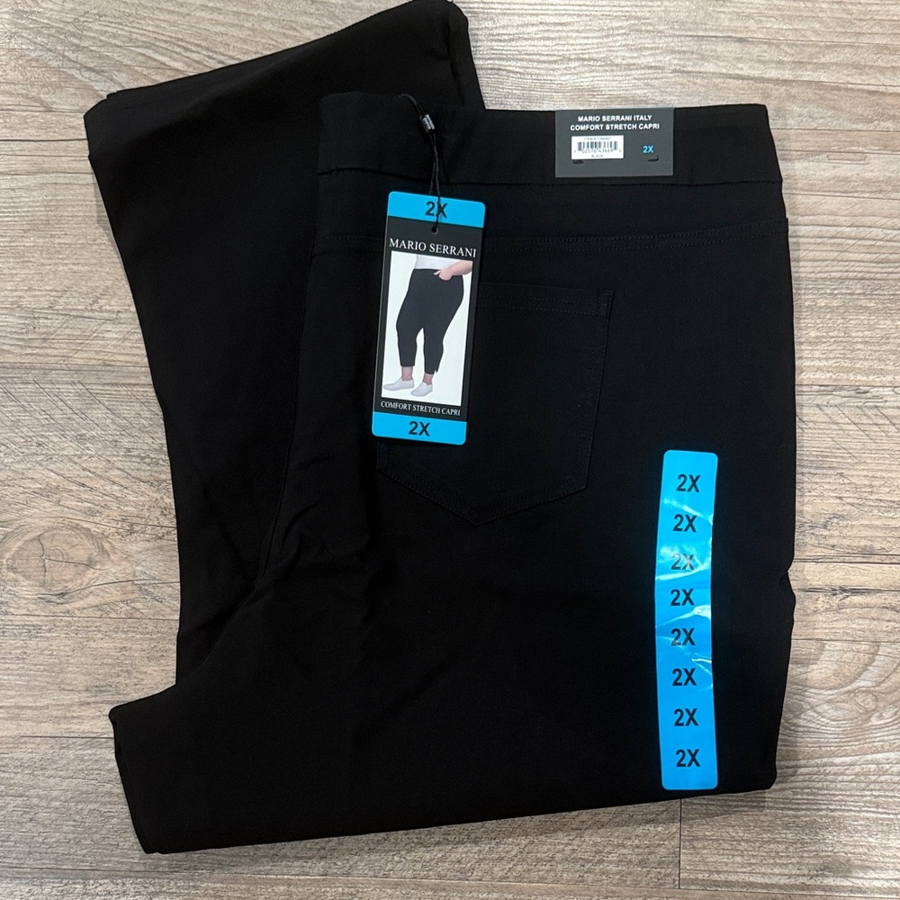 Mario Serrani Elegant Black Trousers